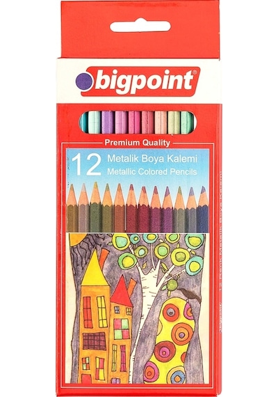 Bigpoint 944 Metalik Kuru Boya 12 Renk