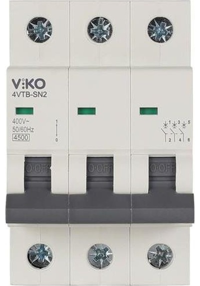 Viko K Otomat 3x20 Amper 4,5 Ka-4vtb3b20