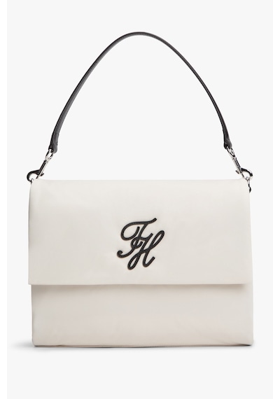 Tommy Hilfiger Th Elevated Nylon Krem Kadın Omuz Çantası-15493
