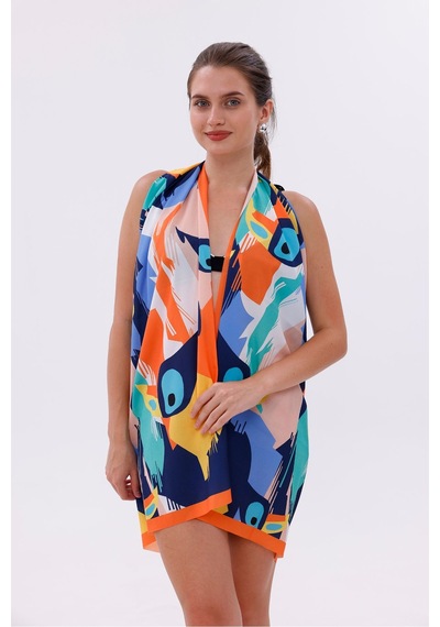 Tarzını Seç Pareo - Cennet Kuşları Model 150x95 Cm Çok Renkli