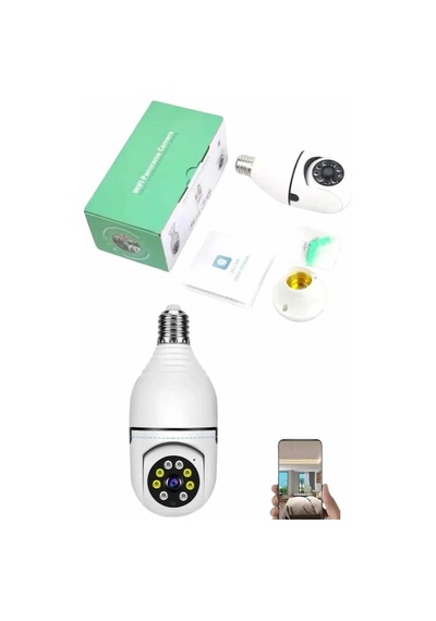 Güvenlik Kamerası Wi-fi Özellikli 360 Derece Full Hd 1080p Ampül Kamera 50157586