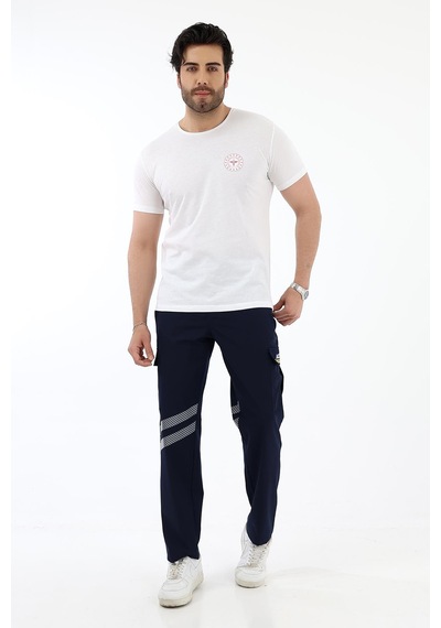 Acil Sağlık Yuvarlak Yaka Penye Kısa Kol Tshirt - Beyaz-12104 Beyaz