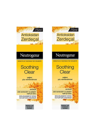 Neutrogena Soothing Clear Yağsız Nemlendirici 2 Adet 75 ML