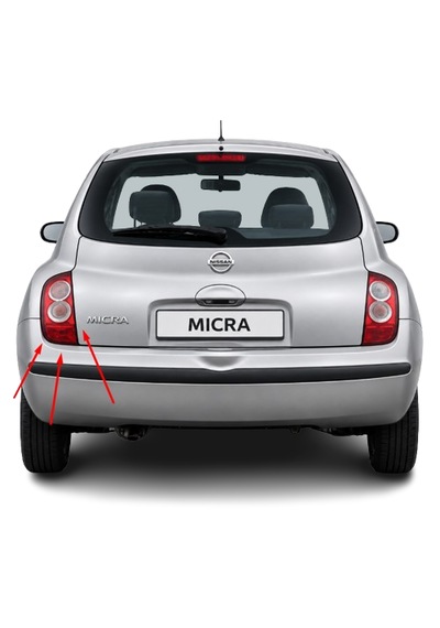 Nıssan Micra K12 2003-2008 Arası Tyc Sağ Ve Sol Stop Lambası Takım 26555-ax720 / 26550-ax720