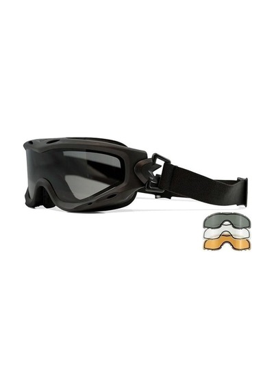 Wıley X Spear Dual Goggle Balistik Gözlük 3 Lens Siyah Çok Renkli
