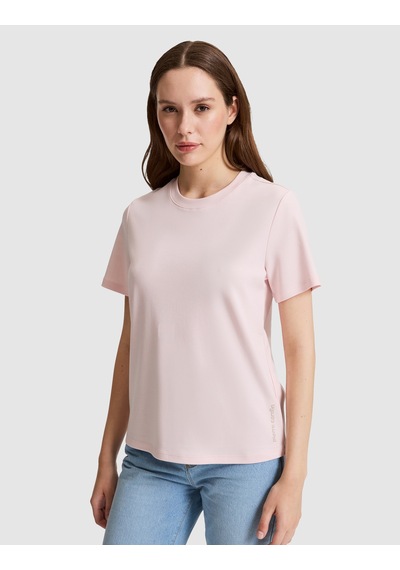 Pierre Cardin Kadın Açık Pembe Tişört Basic 50323570-vr078