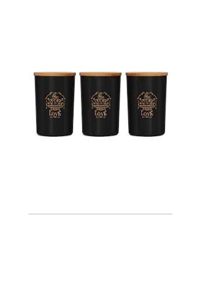 Elegant 3'lü 3 No Saklama Seti 24x14 Royaleks-isr-5751 Abanoz