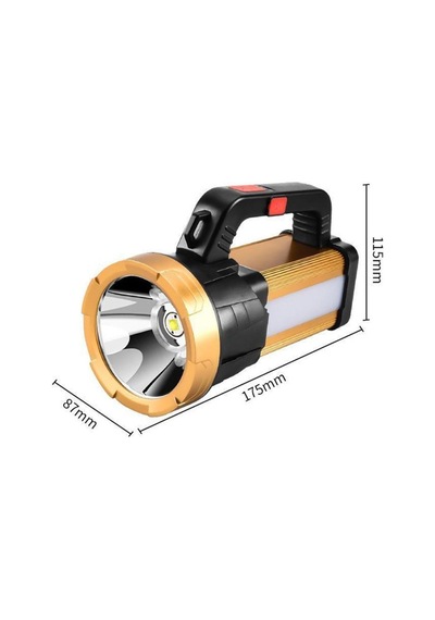 6 MOD ŞARJLI EL FENERİ PROJEKTÖR TİPİ WATTON WT-615 Sarı