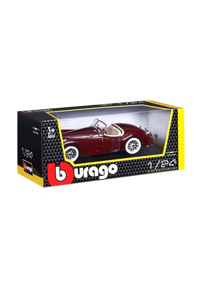 Burago 1/24 Ölçek 1951 Jaguar Xk 120 Roadster Klasik Model Araba Kahve