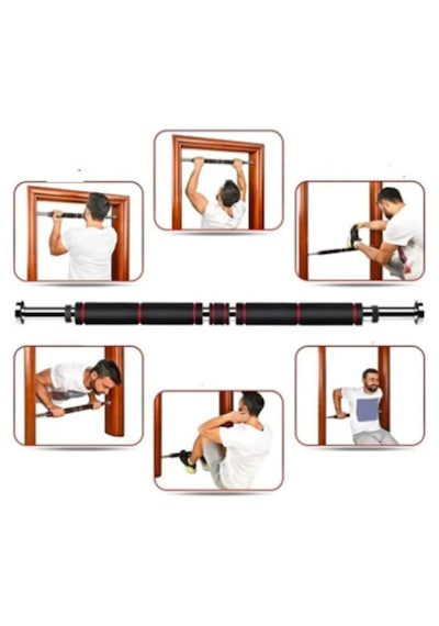 Barfiks Çubuğu 60-100 Cm Çift Uzun Süngerli Ayarlanabilir Barfiks Çekme Demiri Barfiks Aleti