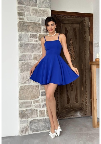De'charme Pole İp Askılı Elbise Sax