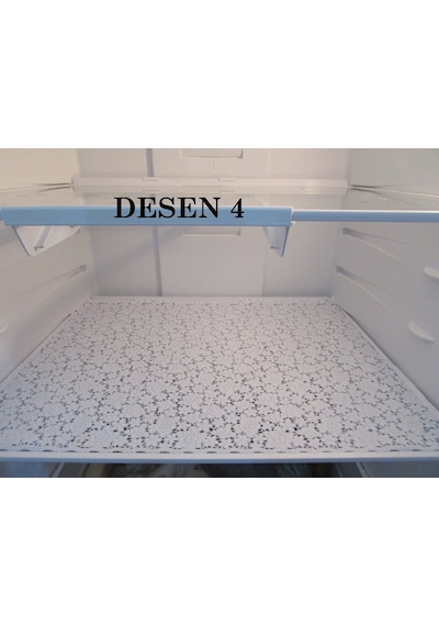 PVC Dantel Buzdolabı ve Dolap Çekmece Raf Sehpa Örtüsü En:50 CM