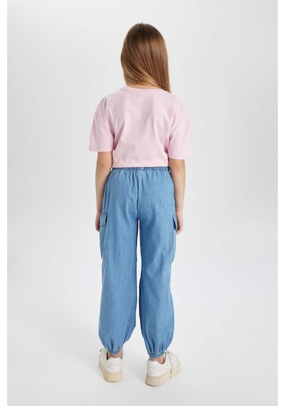 Defacto Kız Çocuk Kargo Fit Esnek Bantlı Paça Jean Pantolon B4952A824SPNM28 Mavi Defacto Kız Çocuk Kargo Fit Esnek Bantlı Paça Jean Pantolon B4952A824SPNM28 Mavi