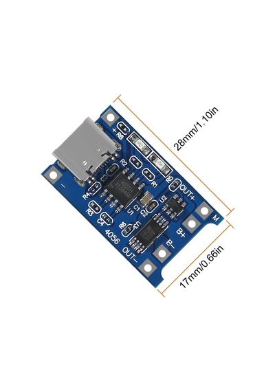 Tp4056 Type-c Korumalı 18650 Lipo Pil Şarj Devresi