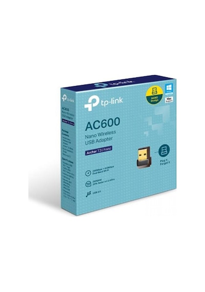 Tp Lınk Archer T2u Nano Ac600 600 Mbps Usb Wıreless Adaptör