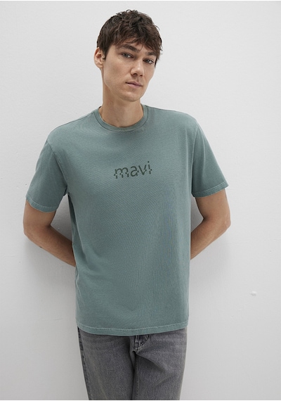 Mavi - Mavi Baskılı Yeşil Tişört 0612933-71917 Yeşil