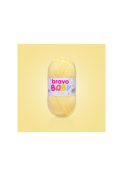 Baby Tüylenmez Anti Pilling Bebek Yünü 100 Gr 250 Metre Renk Kodu: 410 Sarı