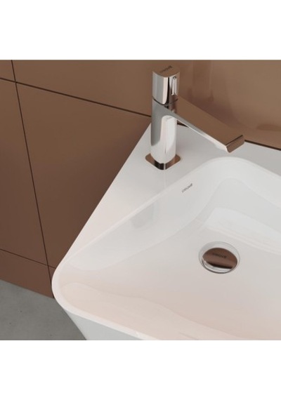 Delikli Monoblok Lavabo 45 Cm Beyaz Renk Modern Tasarım 508 Yeşil