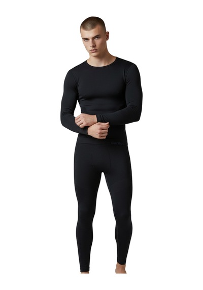 Manada Gerno Termal Alt Üst Unisex İçlik Takımı Siyah