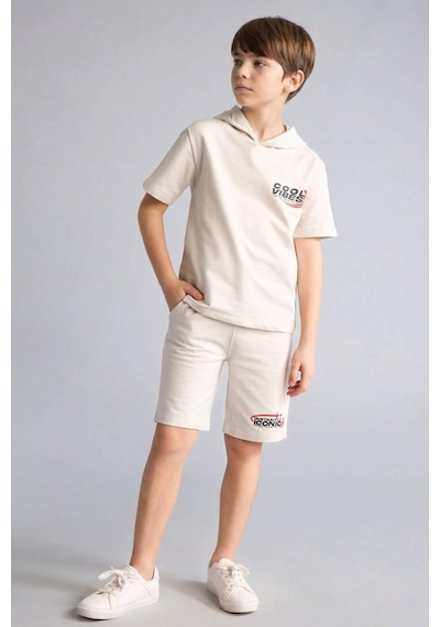 Defacto Sweatshirt Kumaşı 2li Takım Erkek Çocuk H0327a826smgr503 Gri-gr503