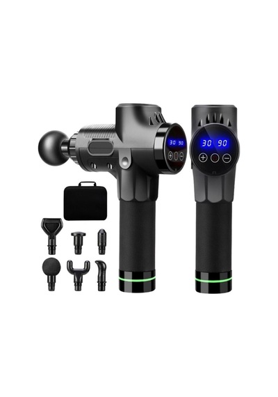 Lcd Ekranlı Profesyonel Masaj Tabancası 30 Sv Hız 6 Başlıklı Vurmalı Fırçasız Motor Egzersiz Aleti Karışık