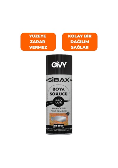 Boya Sökücü Sprey 400 Ml Solvent Bazlı, Vernik Ve Yapıştırıcı Temizleyici Sb8000