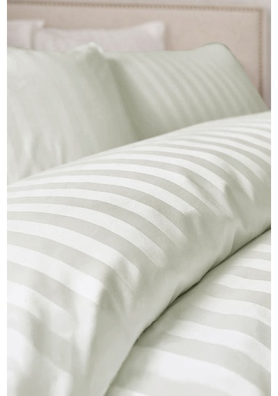 Çift Kişilik %100 Pamuk Saten Nevresim Seti Premium Seri 8 Renk Seçeneği 200x220 Ekru