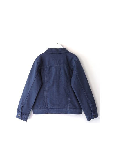 Dobakids Erkek Çocuk Cep Detaylı Denim Kot Jean Ceket 5-15 Yaş Lacivert Lacivert