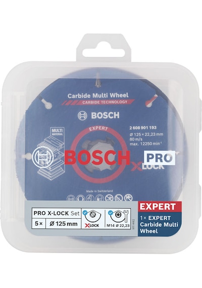 Pro 125 Mm X-lock Kesme Ve Flap Zımpara Set, 5li - 2608619374