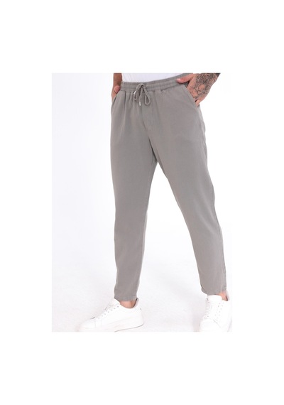 Blayn Jeans Erkek Regular Fit Gabardin Pantolon Günlük Rahat Kesim Klasik Erkek Pantolon Füme