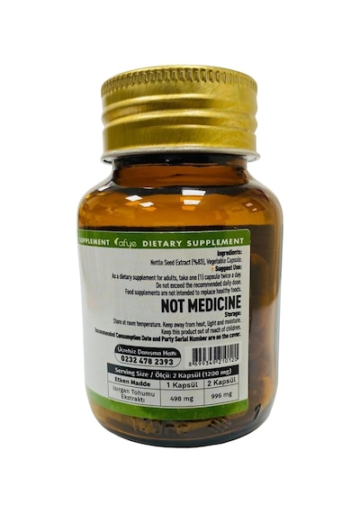 Afye Isırgan Tohumu Ekstraktı 60 Kapsül 600 Mg Nettle Seed