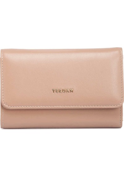 Tergan Pudra Deri Kadın Cüzdan - S1cb00005730-j1b Pudra