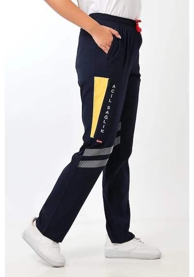 Likralı Lacivert 112 Paramedik Pantolon Yazlık, Unisex