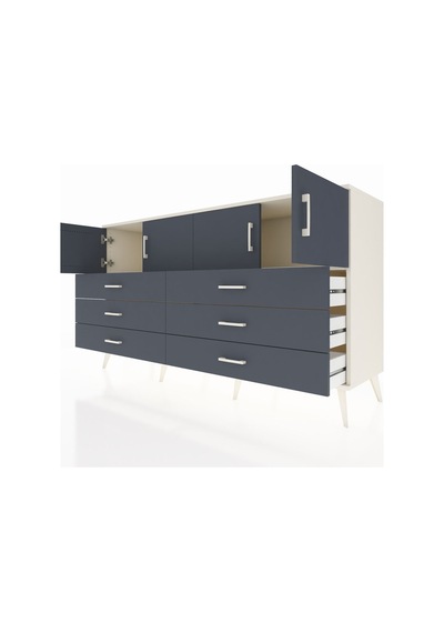 Hyperion Konsol 2 Raflı 6 Çekmeceli 4 Kapaklı 176x44x99 Aytaşı-antrasit Aytası/antrasıt - Aytası Hyperion Konsol 2 Raflı 6 Çekmeceli 4 Kapaklı 176x44x99 Aytaşı-antrasit Aytası/antrasıt - Aytası