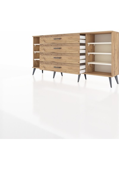 Arges Konsol 6 Raflı 4 Çekmeceli 176x30x83 Çam-aytaşı/çam Aytaşı/çam Arges Konsol 6 Raflı 4 Çekmeceli 176x30x83 Çam-aytaşı/çam Aytaşı/çam