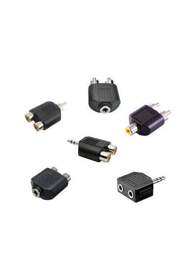3.5mm Strereo - Rca Dişi Erkek Çevirici 6 Set