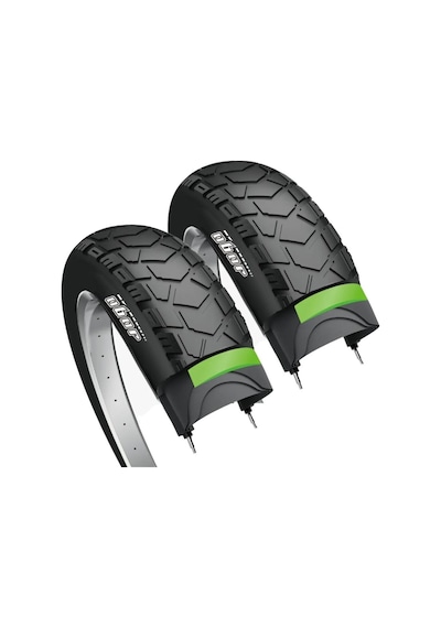Bike Sky Obor Escort Rks Skyjet Kalın Teker Fat Bike Patlamaz Zırhlı Dış Lastik Seti 20x4.0 3 M 2 Adet Dış Lastik