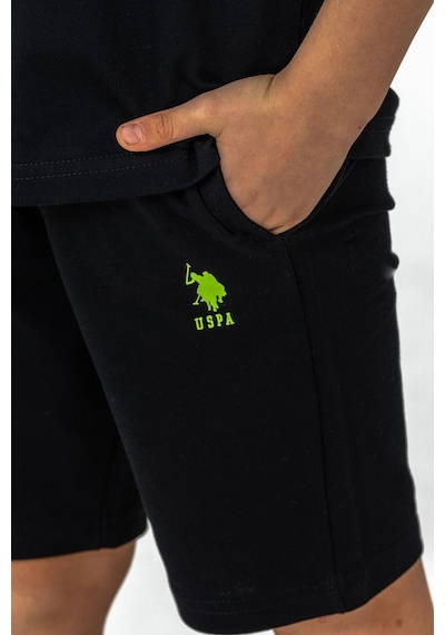 U.s. Polo Assn. Erkek Çocuk Siyah Bermuda Takım Siyah