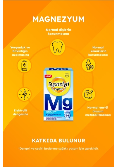Supradyn Expert Magnezyum 60 Kapsül X 2 Adet