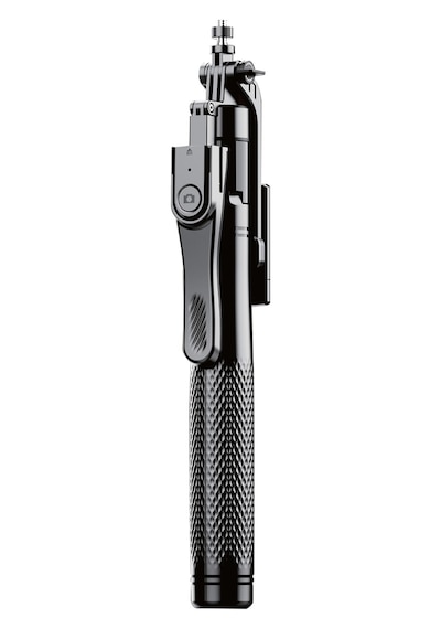 Blic K29 215 Cm Ultra Uzun Bluetooth Kumandalı Selfie Çubuğu Tripod Çift Telefon Tutuculu, Selfie Siyah