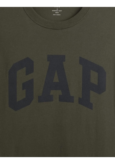 Gap Everyday Soft Basic Logo 856659 T-shirt Kısa Kol Tişört Erkek T-shirt Haki-14331