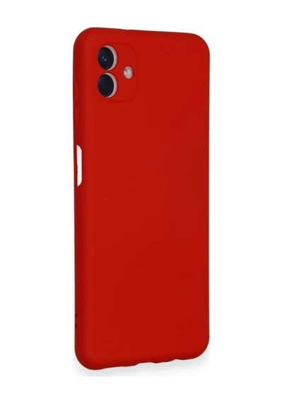 Samsung Galaxy Uyumlu. A04 Kılıf Nano İçi Kadife Silikon - Kırmızı