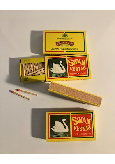 Swan Vestas Vintage Kovboy Kibrit 4lü Paket