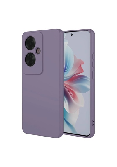 Oppo Reno 11f Uyumlu Kılıf First Silikon - Lila