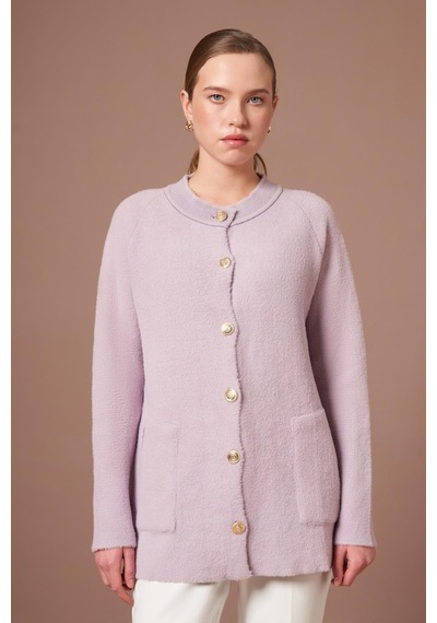 Ftz Women Kadın Angora Hırka Lila 25259 Lila