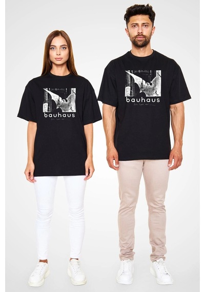 Startmore Adrift Ko Buta Bauhaus Baskılı Unisex Siyah Oversize Tişört Os55128 Siyah