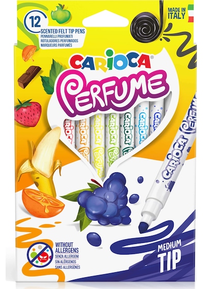 Carioca Kokulu Keçeli Boya Kalemi 12'li
