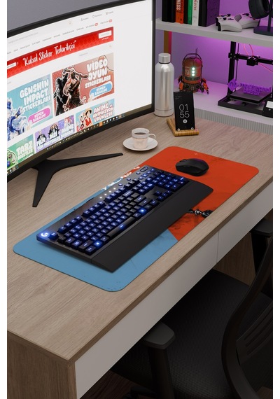Team Fortress Kaymaz Dikişli Kauçuk Oyuncu Mousepad V4 - 70x30 Xl Gaming Mouse Pad Fare Altlığı