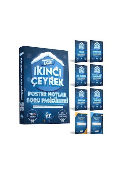 LGS İkinci Çeyrek Poster Notlar Soru Fasikülleri- KR Akademi