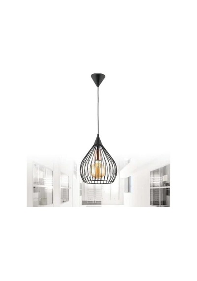 Trend Kitchen Siyah Kafes Tekli Sarkıt Avize Siyah Trend Kitchen Siyah Kafes Tekli Sarkıt Avize Siyah